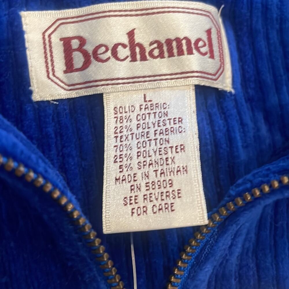 Vintage Bechamel Blue Velour Pullover Sweater - New with Tags - Picture 4 of 5